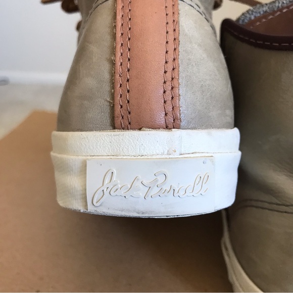 Converse By Jack Purcell Leather Brown Unisex High Cut 
Men’s Size 8.5 - Picture 5 of 13